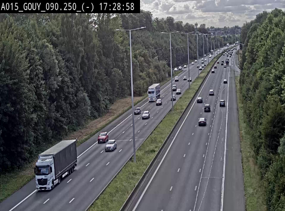 Webcam autoroute Belgique - Gouy-lez-piéton - E42 - BK 90.3