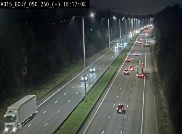 Webcam autoroute Belgique - Gouy-lez-piéton - E42 - BK 90.3