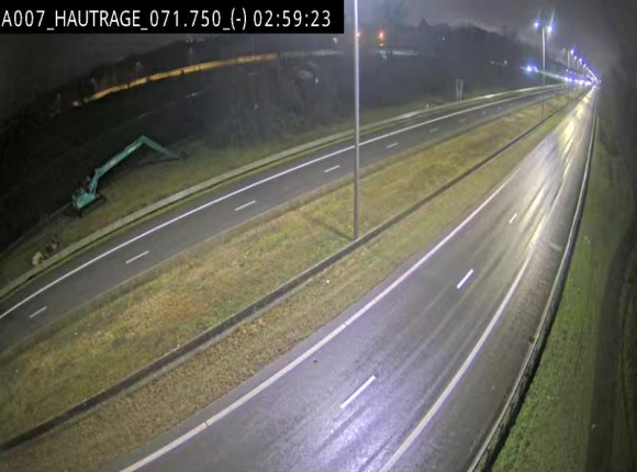 Webcam autoroute Belgique - Hautrage - E19 - BK 71.7