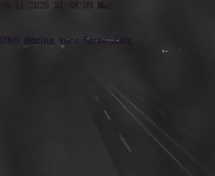 Caméra routière située sur D955 (France) à Heming, orientée vers Sarrebourg, surveillant en continu la circulation locale et régionale.