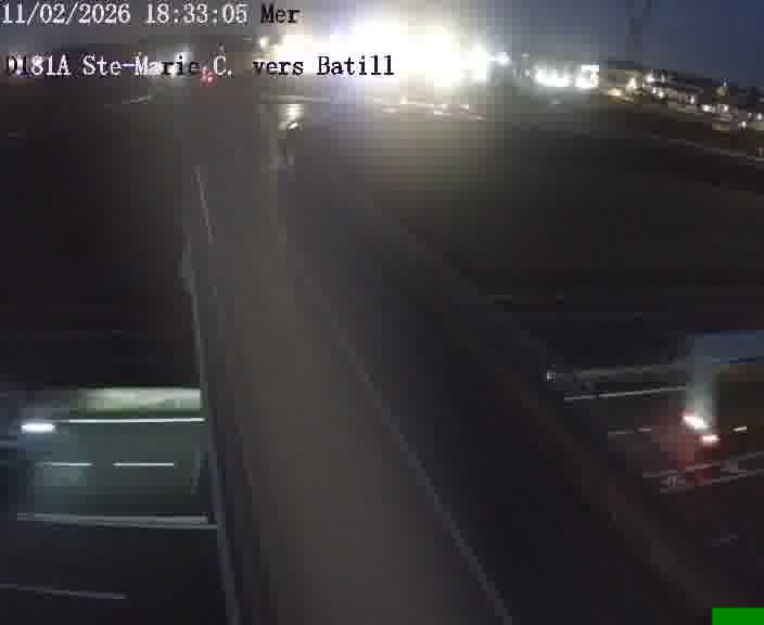 Dispositif d’observation sur D181a (France) à Sainte Marie aux Chênes, en direction de Batilly, offrant une visualisation fiable des conditions de circulation.