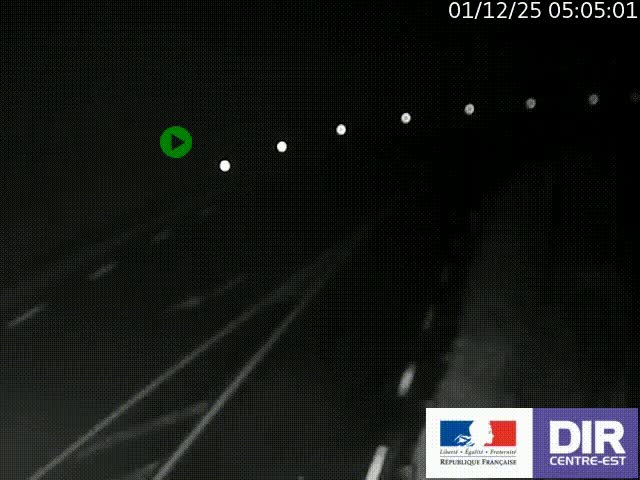Webcam sur le col Pin Bouchain, vue orientée vers Roanne, en provenance de Lyon sur la nationale 7 (N7)