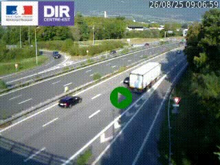 Webcam sur la Nationale 201 à hauteur de la sortie Chambéry-Nord, avant à la jonction entre l'A41 et l'A43, en direction de Lyon