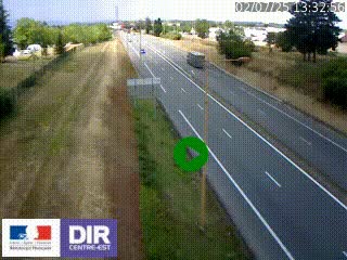 Webcam à Mably, à proximité de Roanne en direction de Moulins sur la N7