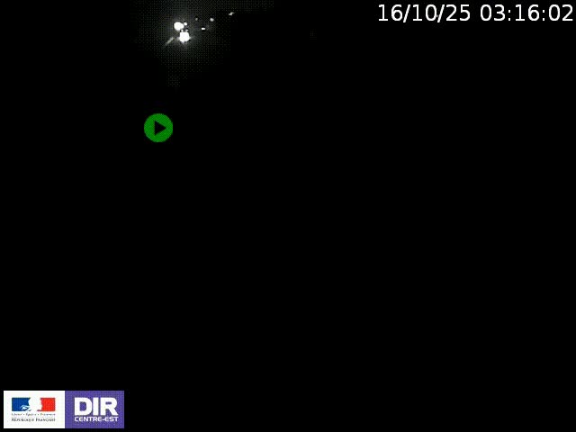 Webcam à Bron sur l'A43 à la jonction avec le boulevard périphérique de Lyon (D383). Vue orientée vers Lyon
