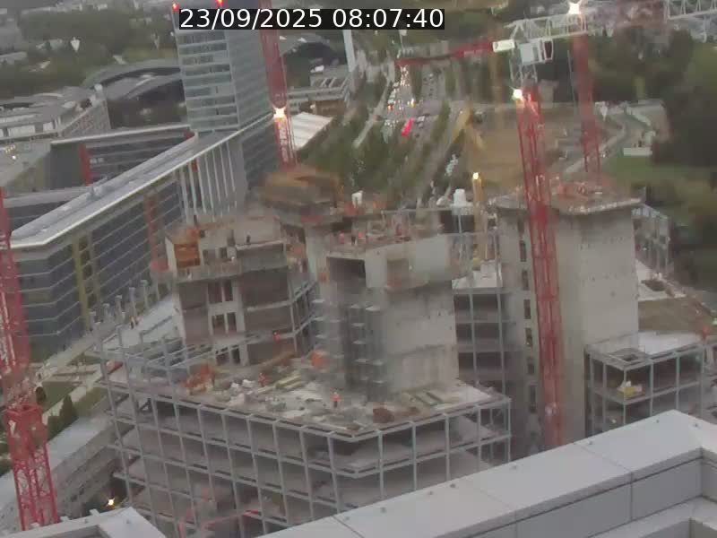 Webcam sur l'avenue John Fitzgerald Kennedy (N51) avec vue orientée vers le Findel