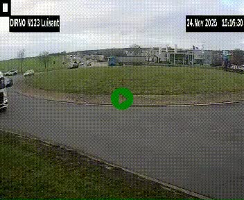 Webcam en périphérie de Chartres sur la N123, à hauteur de Luisant. Vue orientée vers Chartres