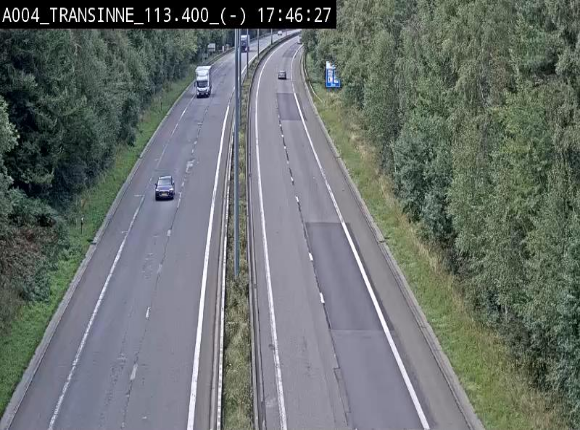 Caméra trafic E411 (A4) - Transinne direction Namur - BK 113.425