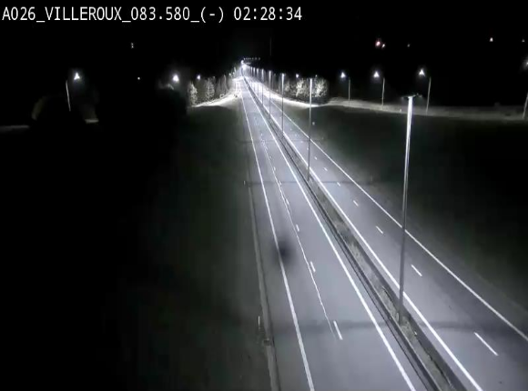Webcam autoroute A26/E25 à hauteur de Vaux-sur-Sûre, à la jonction avec la N85 en direction de Liège - BK 83.6