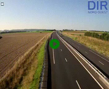Webcam sur A84 à hauteur de l'échangeur de Poilley avec la N175, au sud d'Avranches