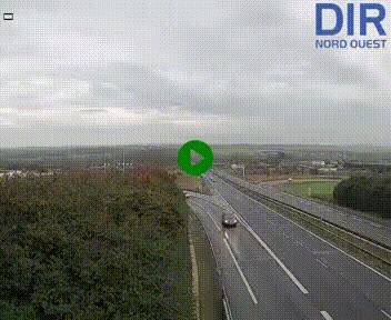 Webcam au début de l'A84 sur le périphérique Ouest de Caen (N814) à hauteur de la sortie 9, Porte de Bretagne