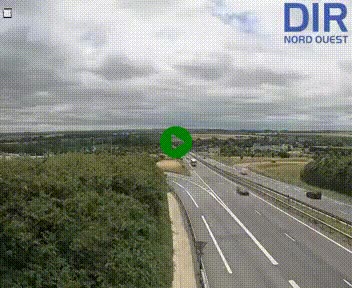 Webcam au début de l'A84 sur le périphérique Ouest de Caen (N814) à hauteur de la sortie 9, Porte de Bretagne