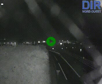 Webcam au début de l'A84 sur le périphérique Ouest de Caen (N814) à hauteur de la sortie 9, Porte de Bretagne