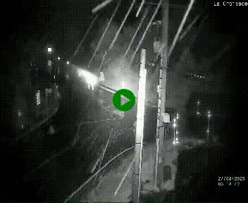Webcam au carrefour de la croisade, à la jonction entre la N22 et la N320, avant le poste de douane franco-andorrane. Webcam à 1790 mètres d'altitude
