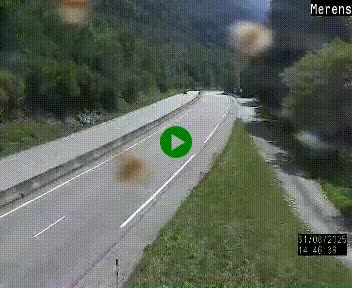 Webcam Ax-les-Thermes sur N20, en direction d'Andorre