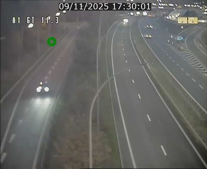 Traffic live webcam Luxembourg Senningerberg - A1 direction Allemagne - BK 11.3