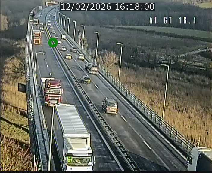 Traffic live webcam Luxembourg Niederanven - A1 direction Allemagne - BK 16.1