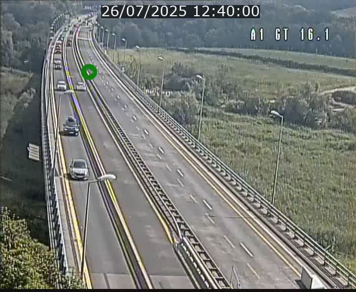 Traffic live webcam Luxembourg Niederanven - A1 direction Allemagne - BK 16.1