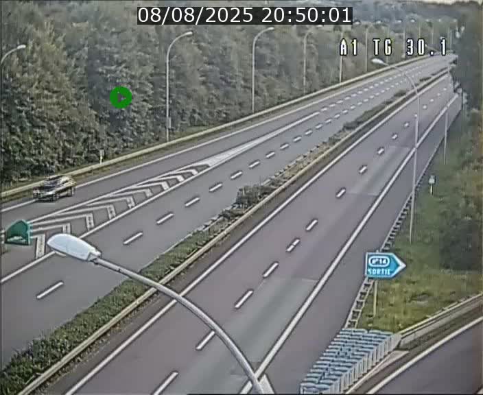 Traffic live webcam Luxembourg Grevenmacher - A1 direction Luxembourg - BK 30.1