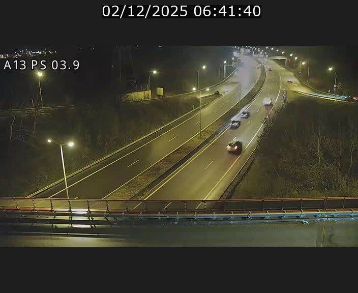 Traffic live webcam Luxembourg Differdange - A13 direction Esch-sur-Alzette - BK 3.9
