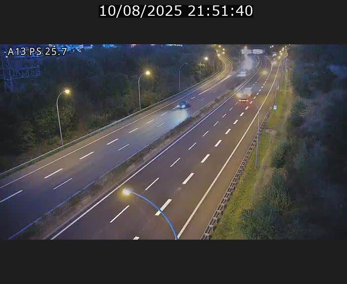 Traffic live webcam Luxembourg Frisange - A13 direction Allemagne - BK 26