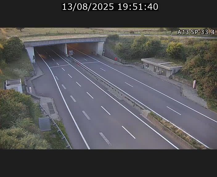 Webcam trafic sur A13 à hauteur d'Altwies en direction de Mondorf-les-bains et en provenance de l'Allemagne