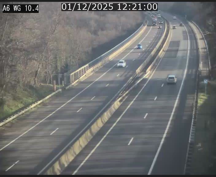 Traffic live webcam Luxembourg Mamer - A6 - BK 10.4 - direction Luxembourg/France/Allemagne