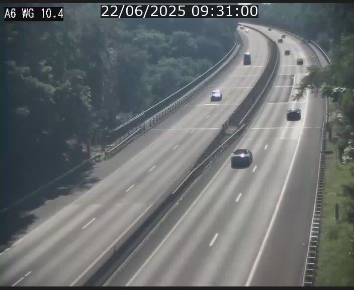 Traffic live webcam Luxembourg Mamer - A6 - BK 10.4 - direction Luxembourg/France/Allemagne