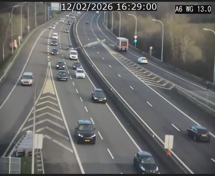 Traffic live webcam Luxembourg Mamer - A6 - BK 13 - direction Luxembourg/France/Allemagne