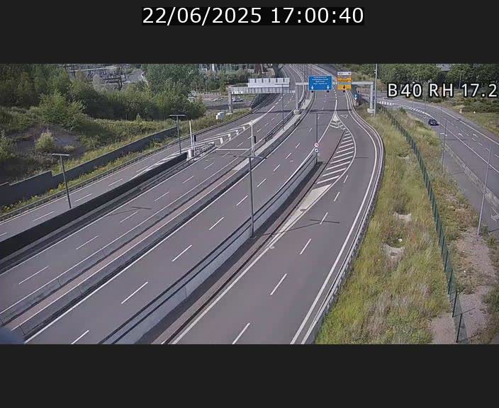 Webcam sur le contournement d'Esch Belval à hauteur de la sortie Université de Luxembourg. Vue orientée vers Luxembourg