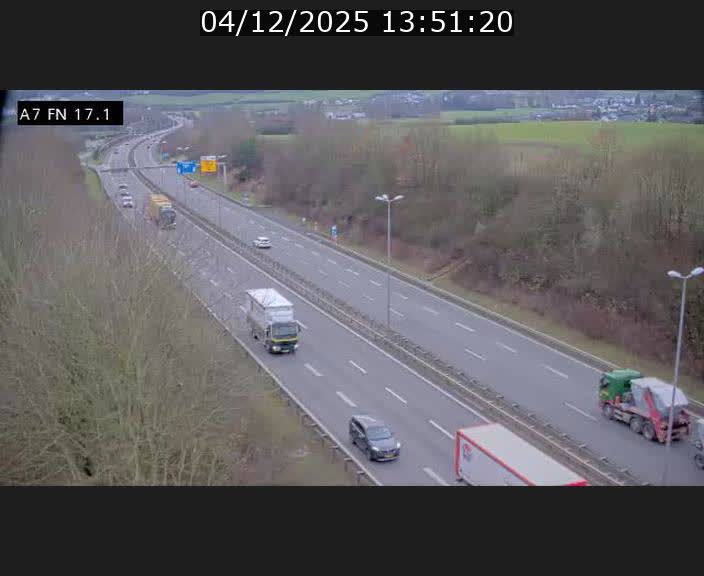 Caméra trafic Luxembourg - A7, Merscherbierg direction Mersch