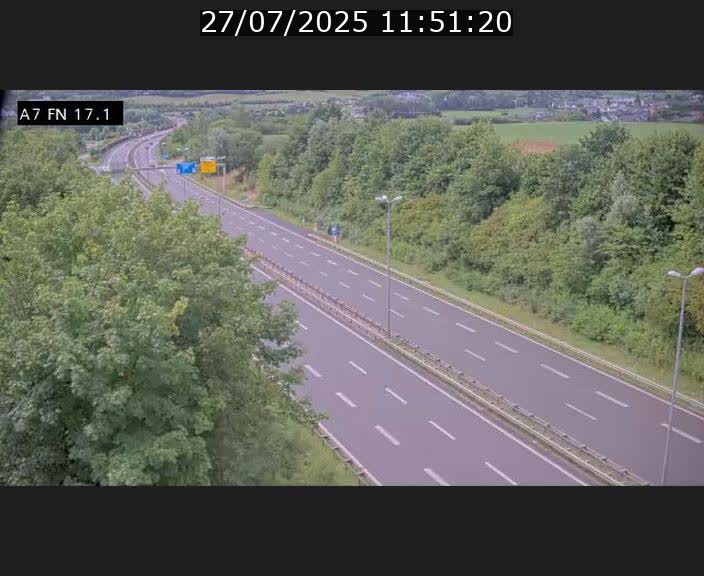 Caméra trafic Luxembourg - A7, Merscherbierg direction Mersch