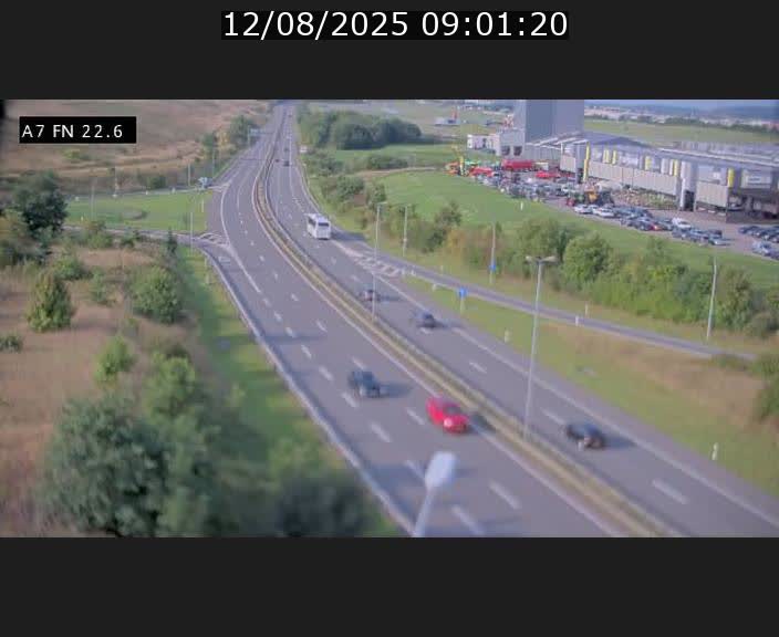 Caméra trafic Luxembourg - A7, Colmar-berg direction Mersch