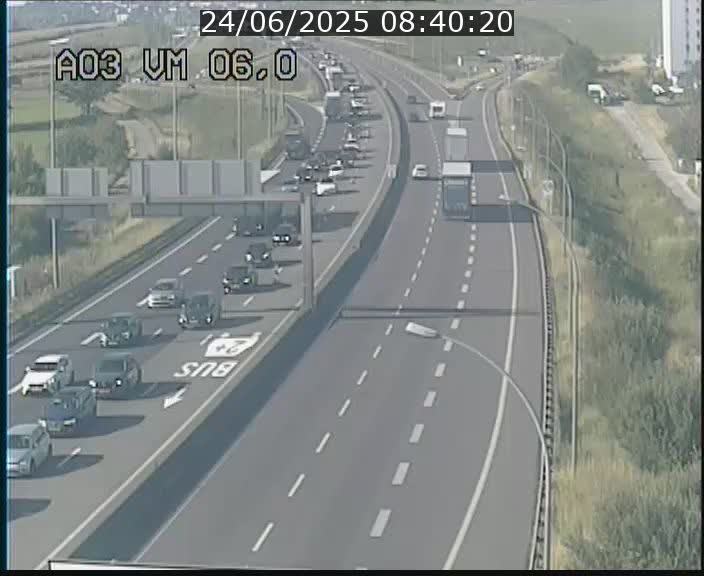 Traffic live webcam Luxembourg Aire de Berchem - A3 - BK 6 - direction France