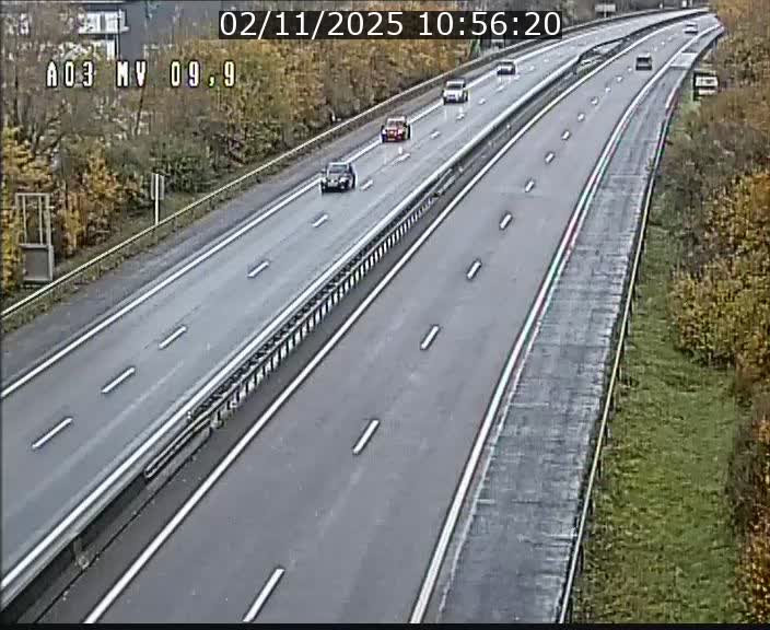 Webcam Autoroute à la Croix de Bettembourg - A3 - BK 9.9 - direction Luxembourg-Ville