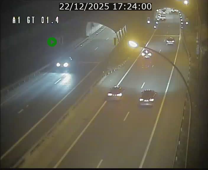 Traffic live webcam Luxembourg Hesperange - A1 direction Kirchberg - BK 1.4