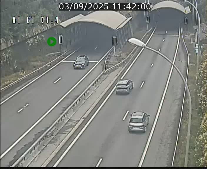 Traffic live webcam Luxembourg Hesperange - A1 direction Kirchberg - BK 1.4