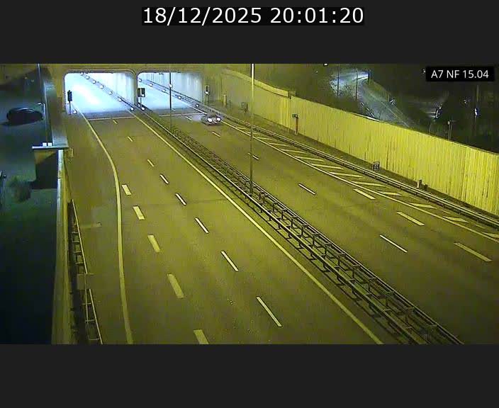Caméra trafic Luxembourg - A7, Tunnel Mersch, entrée sud, direction Ettelbruck