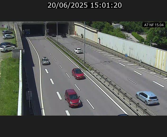 Caméra trafic Luxembourg - A7, Tunnel Mersch, entrée sud, direction Ettelbruck