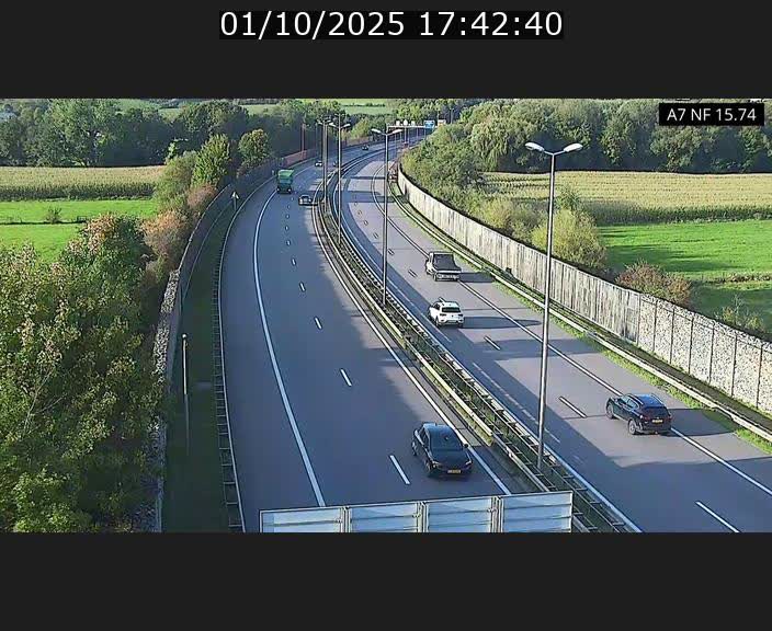 Caméra trafic Luxembourg - A7, Tunnel Mersch, entrée nord, direction Lorentzweiler