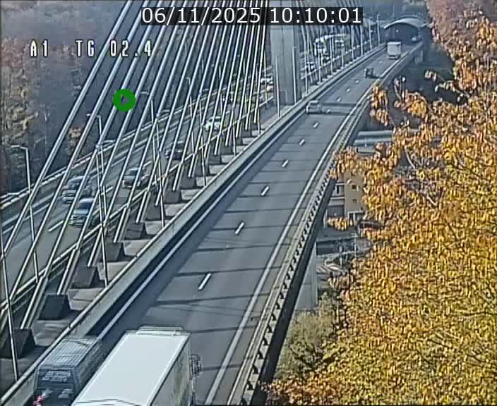 Traffic live webcam Luxembourg Sandweiler - A1 direction Luxembourg-ville - BK 2.4