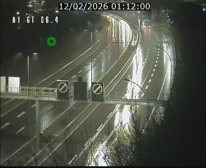 Traffic live webcam Luxembourg Hamm - A1 direction Sandweiler - BK 6.4