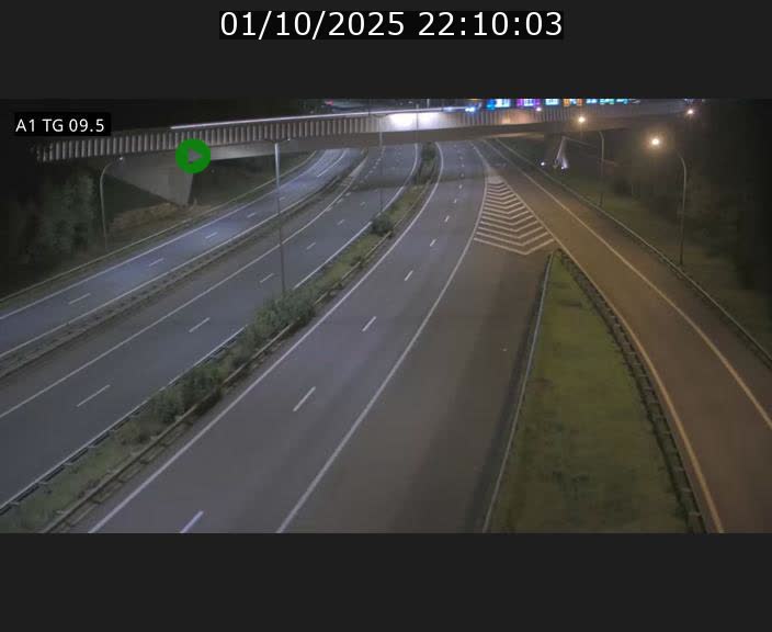 Traffic live webcam Luxembourg Jonction Grünewald - A1 direction Luxembourg-ville - BK 9.5