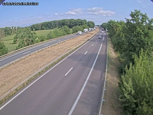 Caméra autoroute France - A31, Fey direction Metz