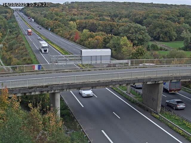 Caméra autoroute France - A31, Zoufftgen direction Luxembourg-ville, à la frontière entre la France et le Luxembourg