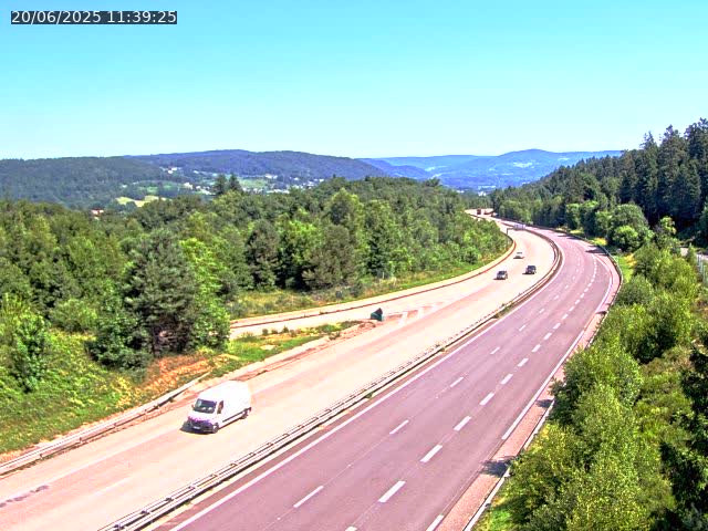 Caméra autoroute France - N57, Côte de la demoiselle direction Remiremont