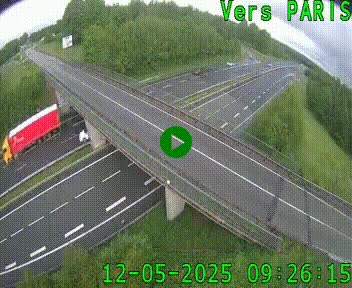 Clone of Caméra routière sur l'autoroute A20 au nord de Limoges, à la jonction avec la N520. Vue orientée vers Paris