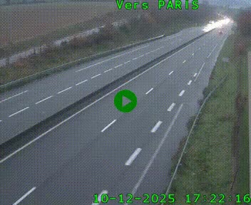 Caméra routière sur l'autoroute A20 à Saint-Hilaire-Bonneval, au sud de Limoges. Vue orientée vers Paris