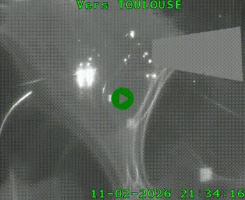 Caméra routière sur l'autoroute A20 à Noailles, en périphérie de Brive-la-Gaillarde. Vue orientée vers Toulouse