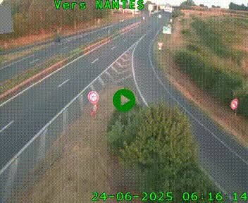 Webcam N147 au nord de Poitiers et à la jonction avec la A10
